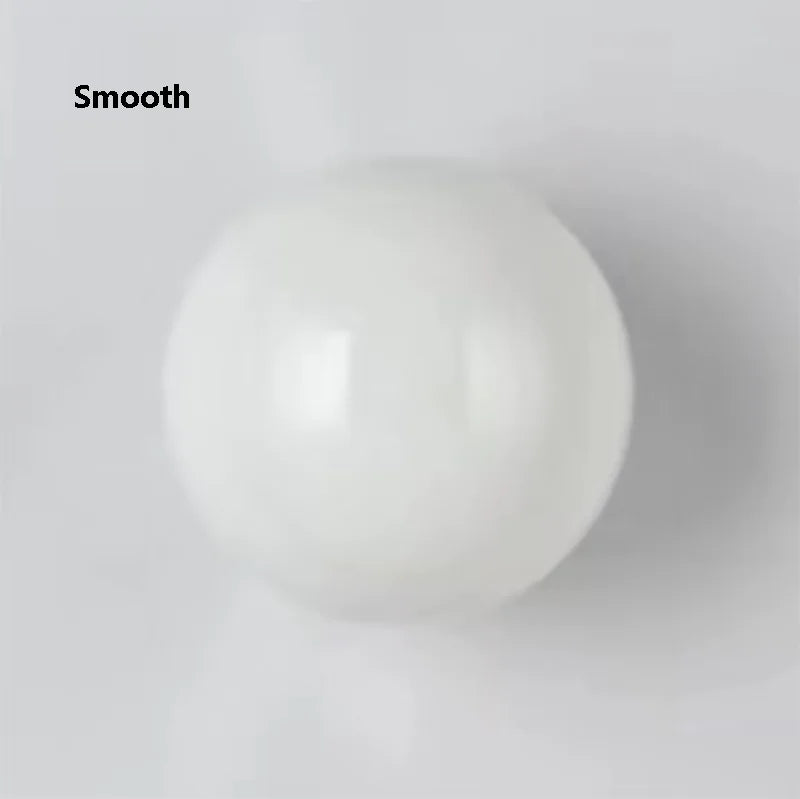 Smooth/Frosted Glass Ball Milky Wall Lamp Living Room Balcony Aisle Entrance Study Concealed Base White Round Ball Wall Sconce