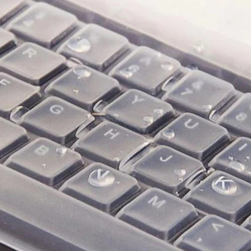 NEW SALE Universal Dustproof Silicone Desktop Computer Keyboard Cover Skin Protector Film Cover Keyboard Film