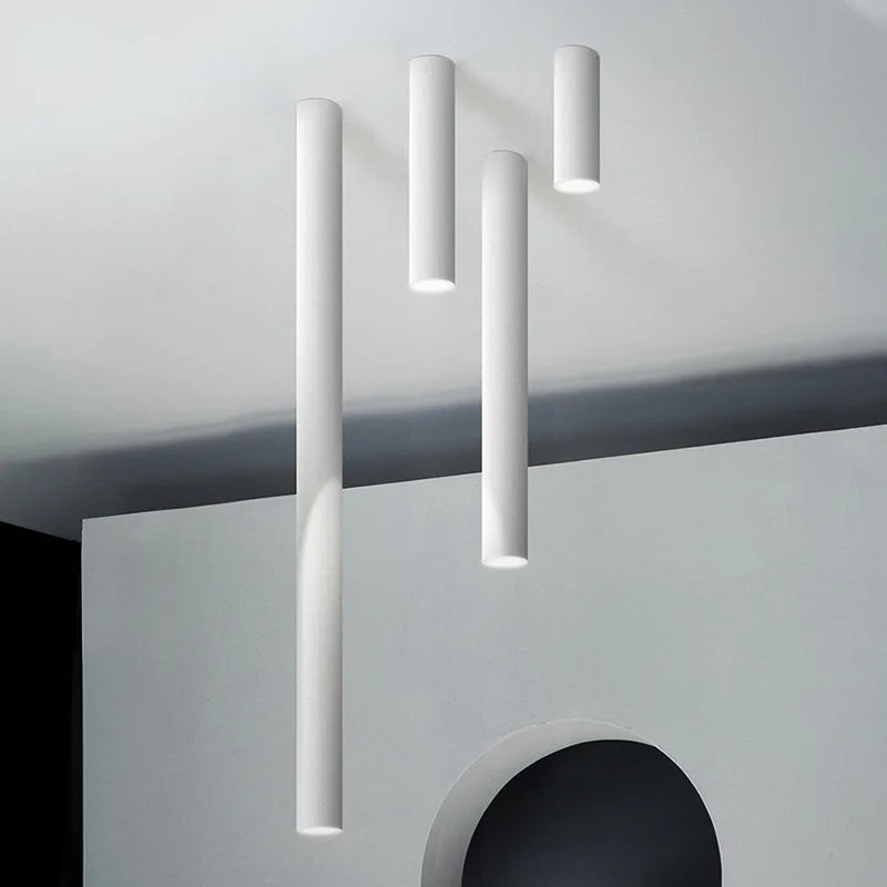 Nordic Light Indoor Lighting Led Ceiling Lamp Long Tube Surface Mounted Spot Light For Living Room Bedroom Corridor Store Art