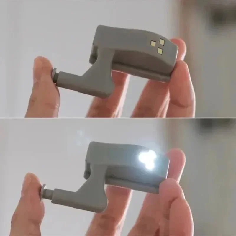 20/1PCS LED Inner Hinge Lamps Universal Wardrobe Cabinet Sensor Night Light Kitchen BedroomCupboard Closet Drawer Night Lamp