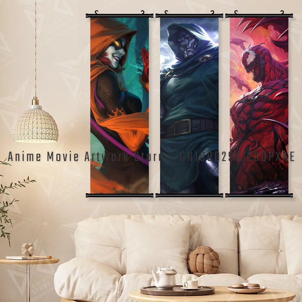 Marvel X-Men Phoenix Character Home Decor Anime Superhero Wall Art Hanging Painting Canvas Print Scrolls Picture Movie Poster