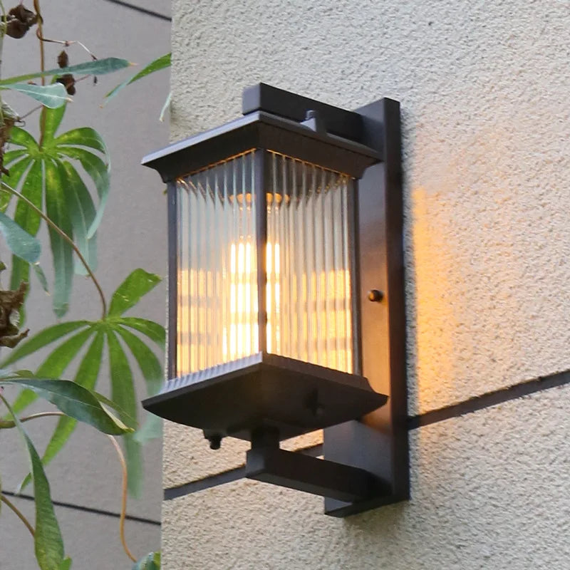 Aisle Outdoor Garden Courtyard Exterior Corridor Balcony Modern New Chinese Villa Door Light Wall Light