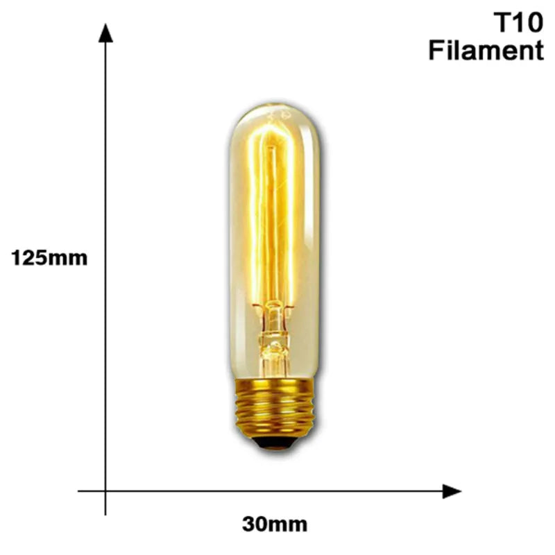 Edison Incandescent Lights Bulbs Retro Edison Lamps Bulb E27 220V/110V 40W Halloween Bedroom Decoration Edison Christmas Bulbs