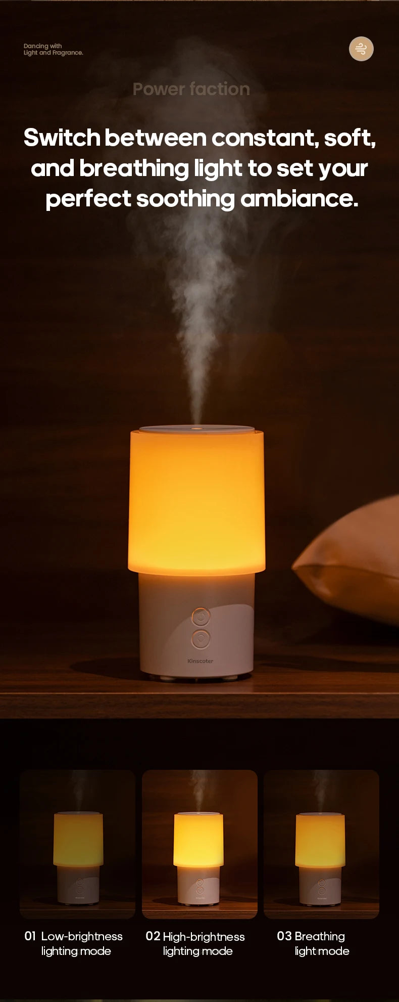 New Essential Oil Aroma Diffuser Minimalist Night Lamp Desktop Mini Air Humidifier 140ml Ultrasonic Sprayer for Hotel Home Gift