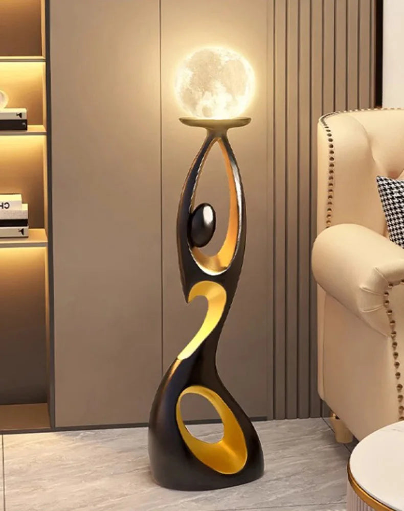 Modern minimalist LED floor lamp, living room, bedroom, study, Nordic Ins style creative remote control dimming vertical lamp, i