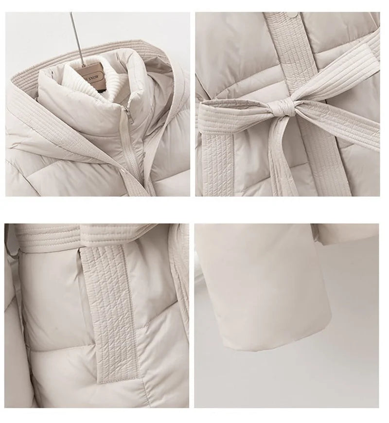 High Quality  2025 Winter New Fashion Down Cotton Parkas Jacket Women Loose Korean Casual Thicken Warm Ladies Overcoat