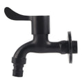 Stainless Steel Wall Mount Tap Garden Water Faucet Black for Washing Machine Laundry Cleaning Wall Mount Toilet Mop Faucet