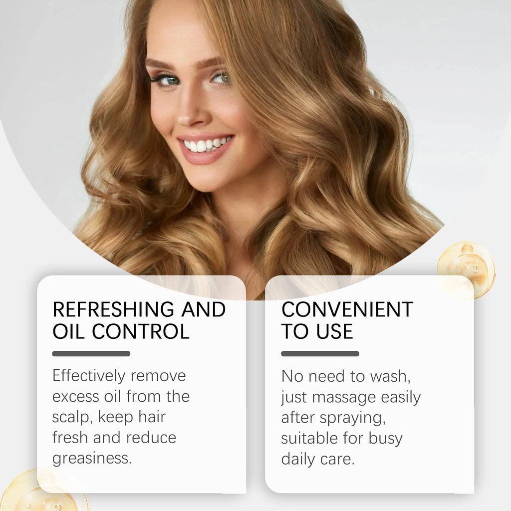 Hoegoa Hair Fluffing Spray Volume Boost - Oil Control Refreshing Clean No Rinse Daily Use Styling Spray for Hair