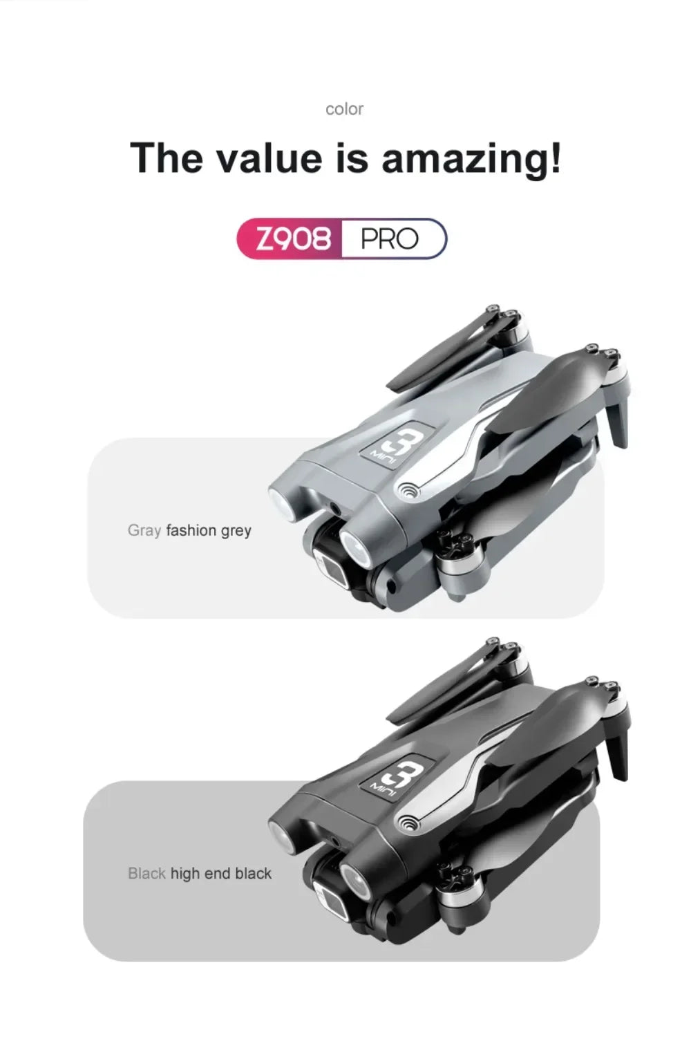 Original Z908 Pro /MAX 8K Drone ESC Professional 4K Dron Optical Flow Localization 3sided Obstacle Avoidance Quadcopter Toys