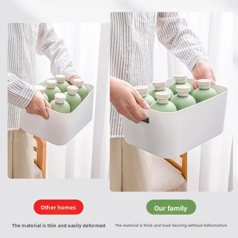 Elegant Japanese-Inspired Kitchen Organizer Multi-Compartment Drawer Storage Convenient Snack Basket for Home Use