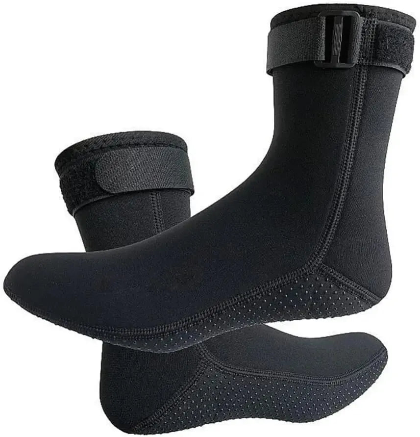1 Pair Neoprene Water Socks 3mm, Sand Proof Beach Volleyball Socks Water Shoes Diving Boots for Outdoor Water Sports