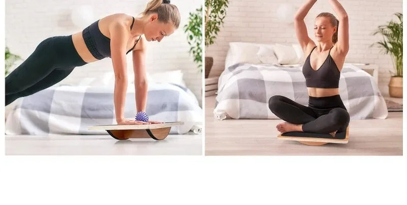 Wooden Square Balance Table Portable Anti Slip Wobble Seesaw Sensory Integration Rehabilitation Coordination Training Equipment