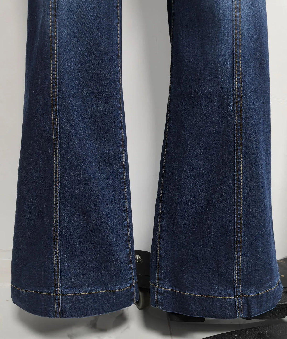 High Waist Flared Jeans Street with Flared Leg Stretchy Patchwork Long Pants Spring Sexy American and European Style Women Jeans