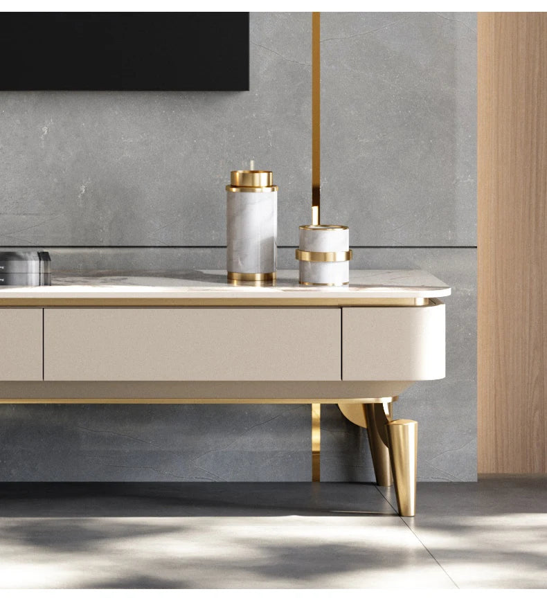 Modern Italian Tv Stands Design Drawers Style Premium Tv Table Luxury Trendy Elegant Muebles Para Hogar Living Room Furniture