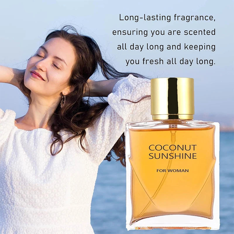Brand Coconut Perfume Elegant High-end Fresh Vanilla Women's Perfume Spray Fresh Natural Coconut Seaside Holiday Eau De Toilette