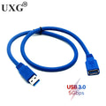 Standard 5Gbps Super Speed USB 3.0 A Male To A Female M To F Extension Short Data Sync Cord Cable 0.3m Blue 30cm/1FT 0.6m 1m 3m