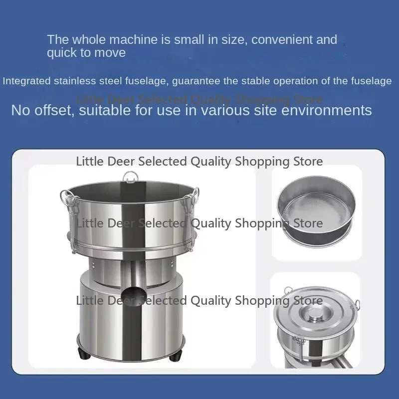 20CM Electric Vibrating Screen Powder Vibrating Sieving Machine Lab Sieve Shaker with  Diameter Stainless Steel Sieve