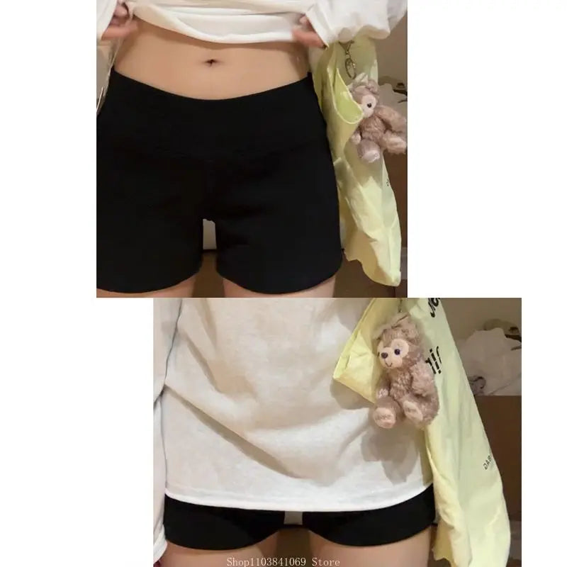 Fashion Sexy Slim Fit Shorts Women 2026 New Summer US Style Grey Low Rise Solid Bodycon Booty Shorts Female Casual Hot Sale