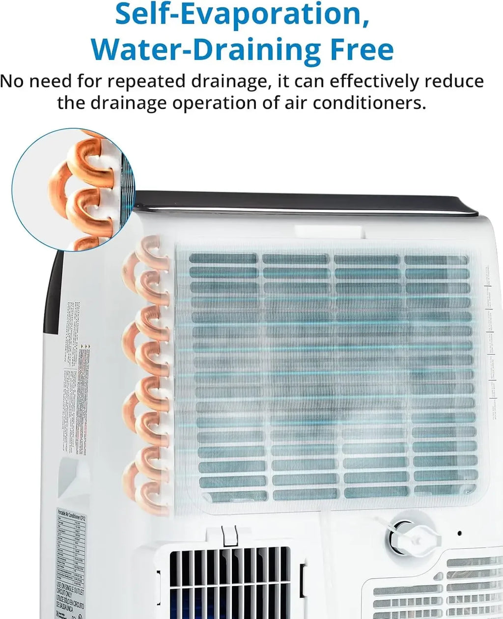 14000 BTU Portable Air Conditioner for 3-in-1 Free Standing Cooling AC Unit with Fan Dehumidifier Remote Control and Sleep