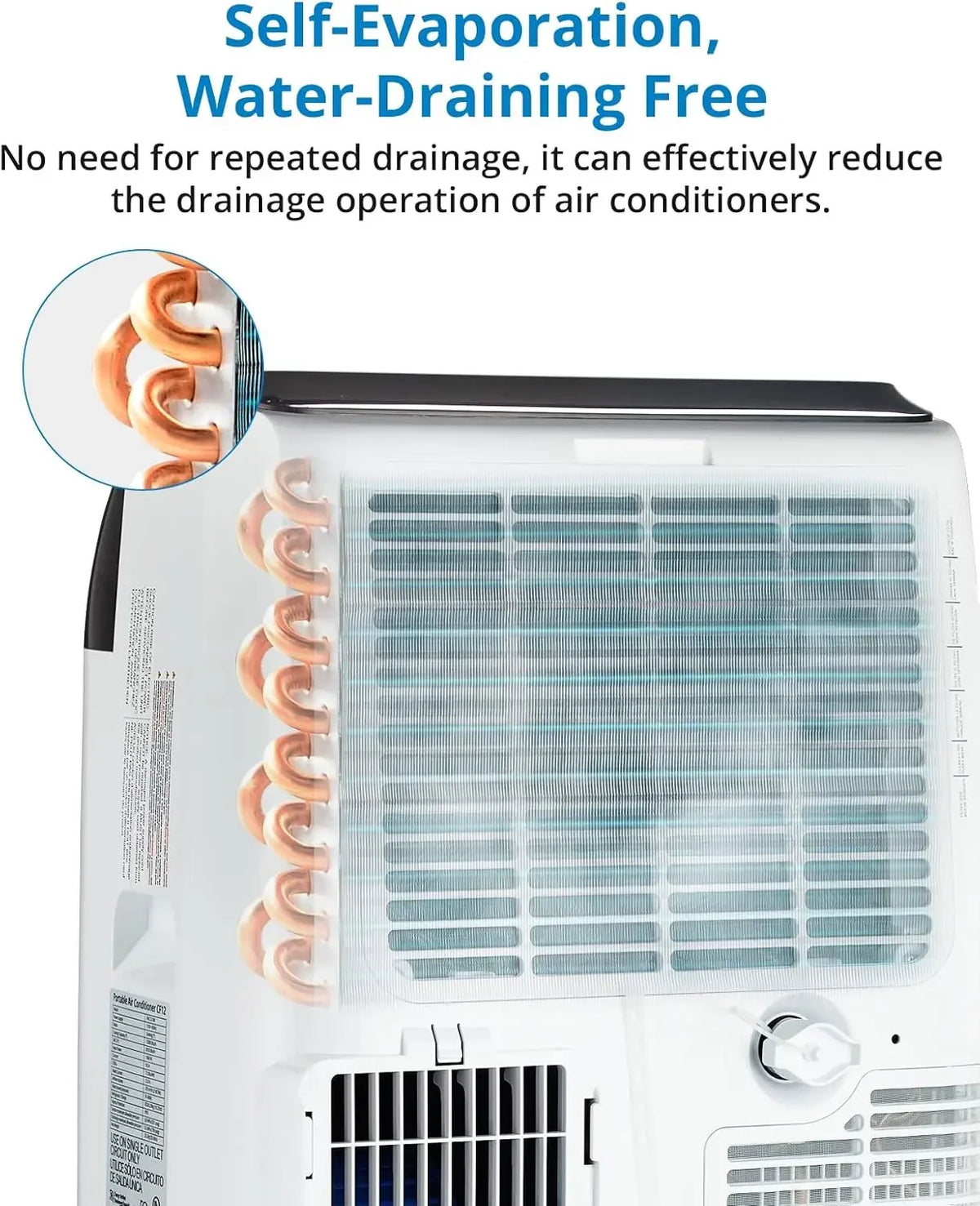 14000 BTU Portable Air Conditioner for 3-in-1 Free Standing Cooling AC Unit with Fan Dehumidifier Remote Control and Sleep