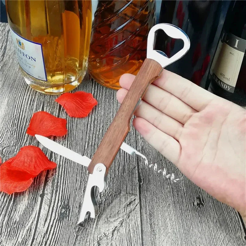 Personalized Wine Opener Corkscrew Groomsman Gifts Multifunction Bottle Opener Father's Day Gifts Wedding Gift