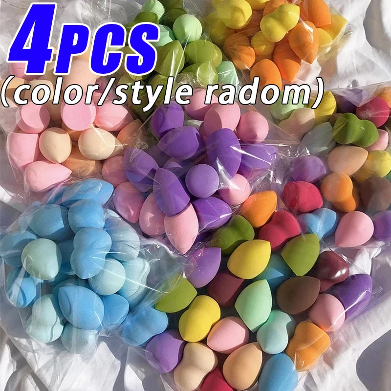 Colorful Mini Makeup Sponge Cosmetic Puff for Blending Foundation Powder Dry Wet Use Concealer Face Puffs Makeup Eggs Gourd Tool