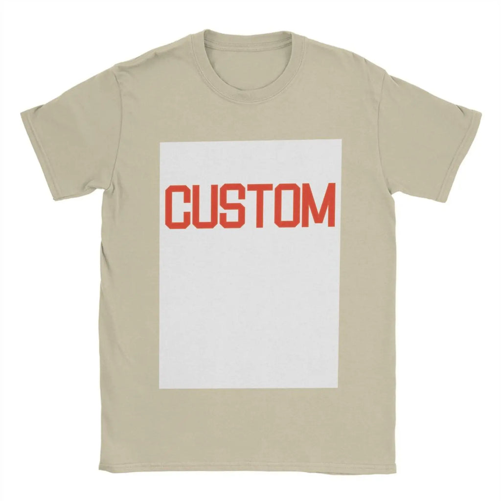 Premium Customized T Shirt Logo Picture Printing 100% Cotton Custom Brand T-Shirt Short Sleeved Print Your Own Design O Neck Tee