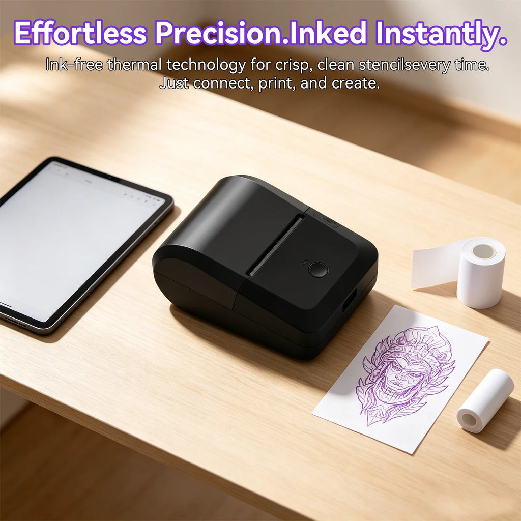Portable Wireless Thermal Printer Label Maker Bluetooth Customizable Printing Machine for Office And Home Use