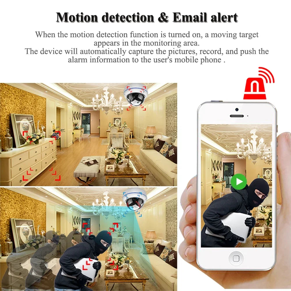 4K 8MP Ultra HD IP Camera Vandal-proof Waterproof Outdoor Dome Camera Nightvision nternal Audio Remote Access Xmeye Cloud H.265