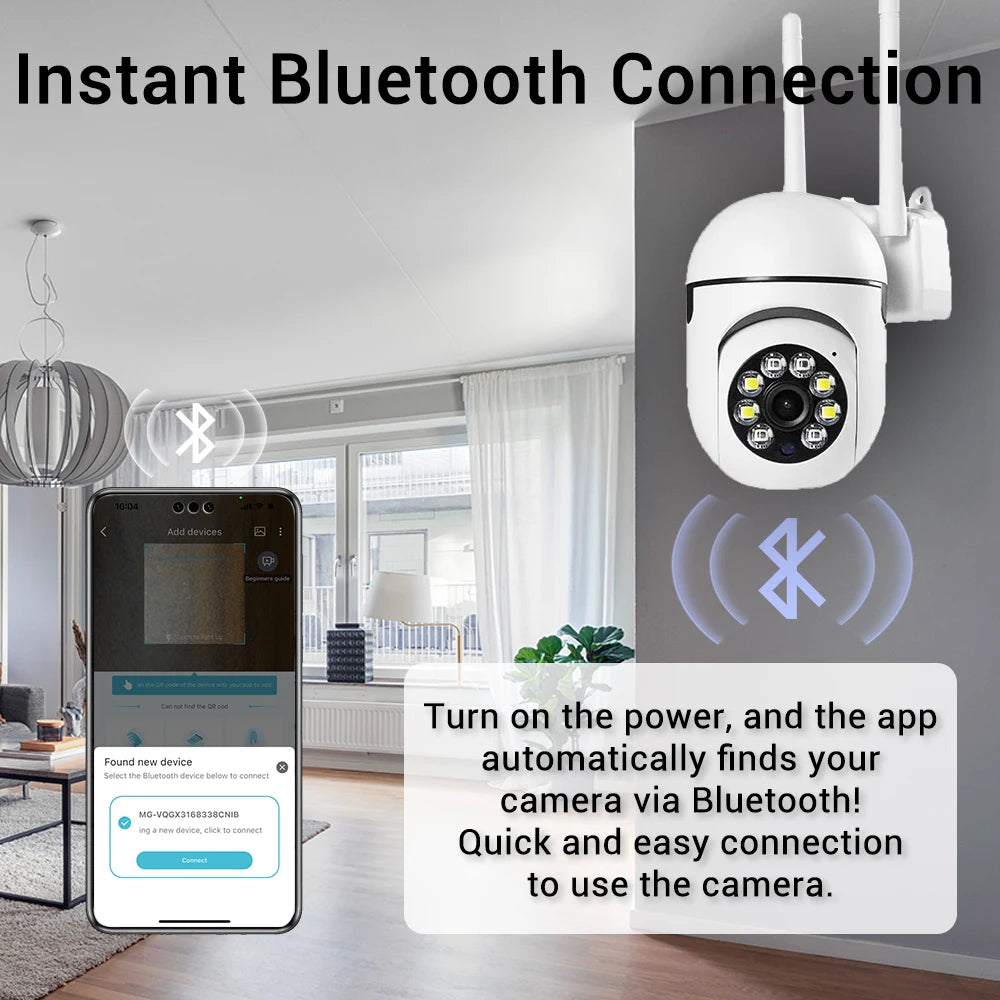 2.4G 8MP Cameras Wifi Video Surveillance IP Indoor Security Protection Monitor 5.0X Zoom Home Wireless Track Alarm O-Kam pro