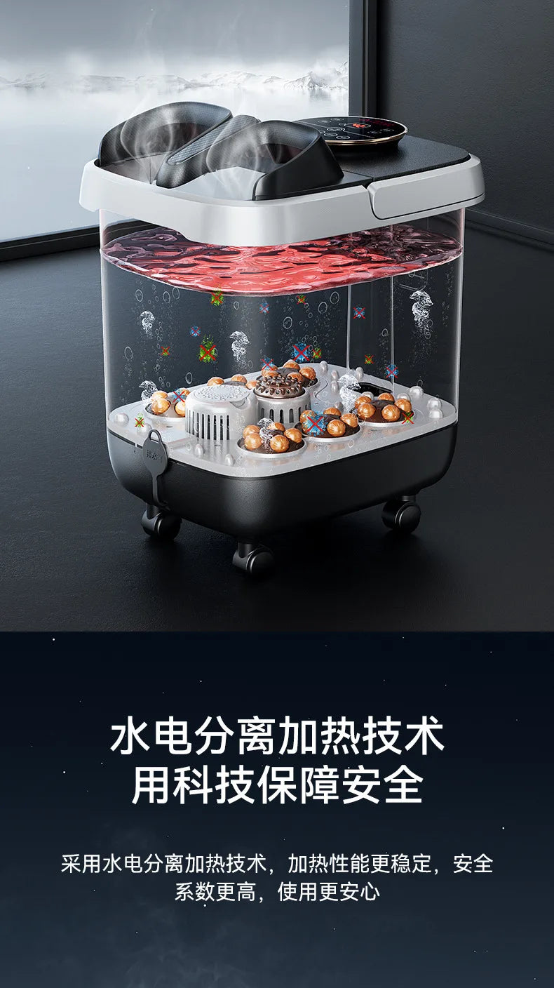 Electric foot bath tub, foot soaking tub, constant temperature heating, household automatic  washing tub,  bath device