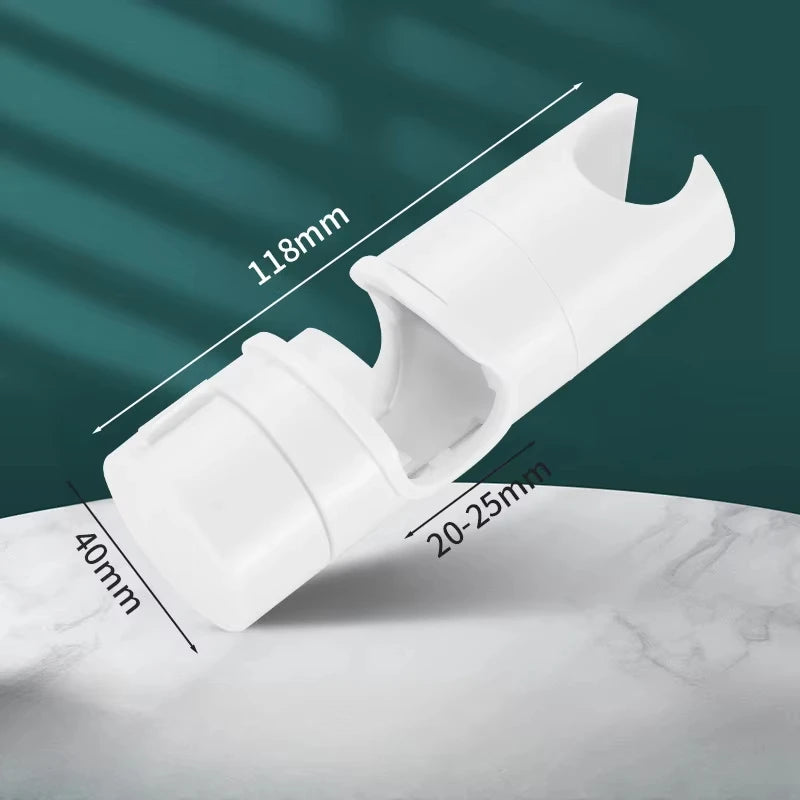 Universal Shower Head Holder Adjustable Shower Rail Holder Bathroom Accessories Replacement Hand Shower Bracket for Slide Bar