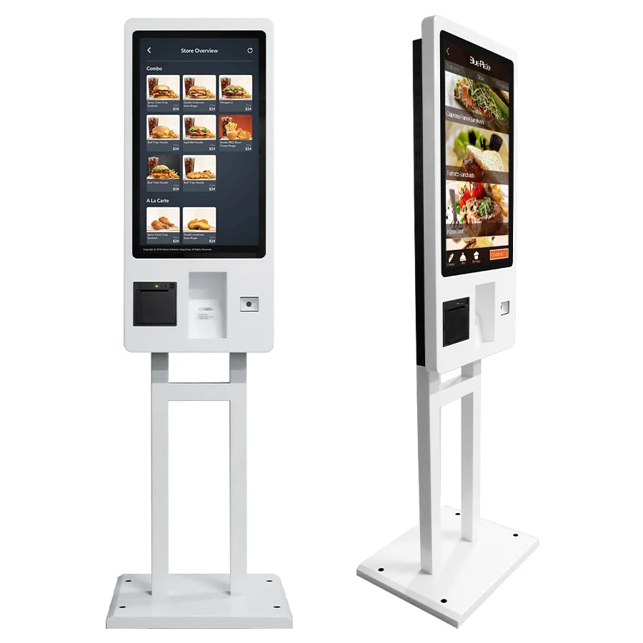 Wall Mount Or Floor Stand Android Os Self Ordering Kiosk Software Touchscreen Interactive Self-service Kiosk