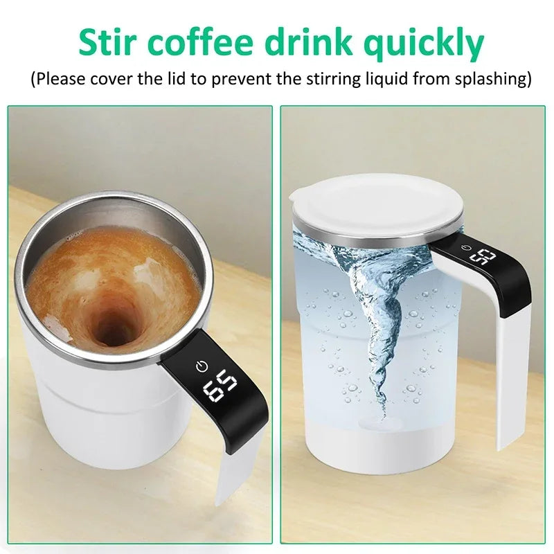 380ml electric mixing cup rechargeable 304 stainless steel mixer smart pour-over coffee machine portable blender