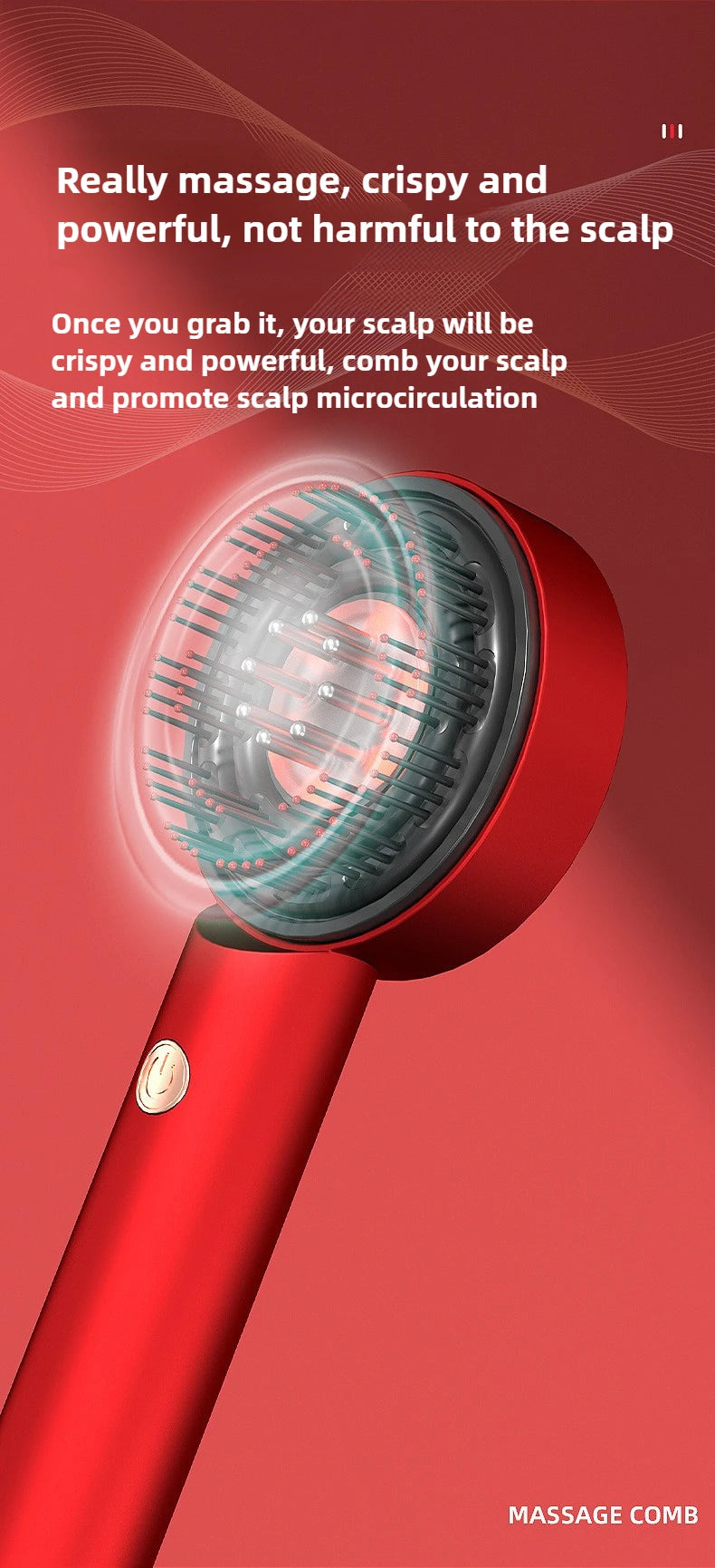 XYT-0806 Red Light Electric Massage Comb Kneading Living Hair Scalp Medicine Device Healthy Hair Guide Liquid Growth Instrument