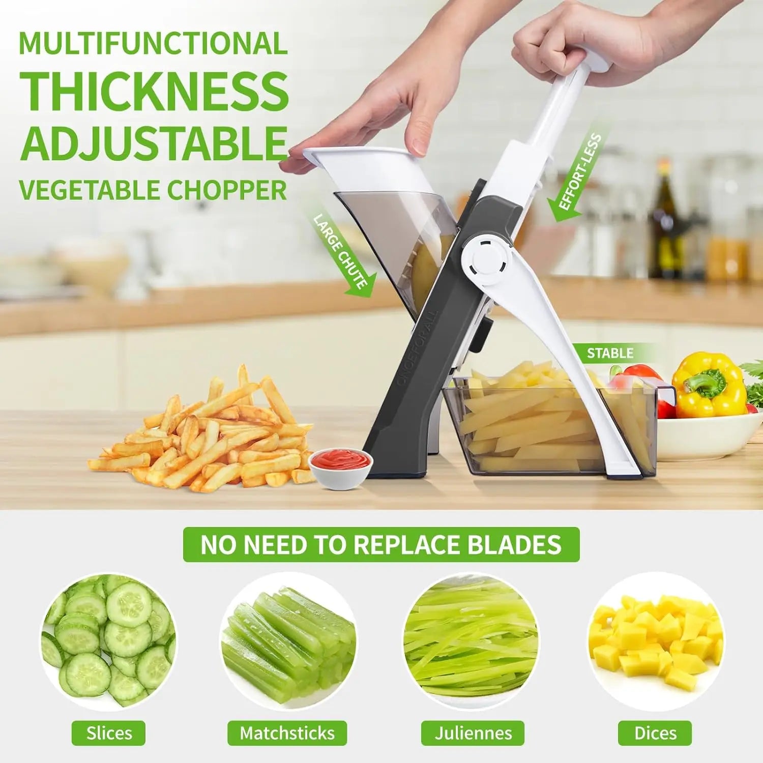 Vegetable Slicer Slicing Julienne Strip Dicing Stainless Steel Fruits Potato Carrot Onion Cutter Kitchen Gadgets