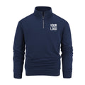 2026 Autumn and Winter Men's Casual Stand Collar Metal Half-Zip Sweater, Supporting Custom Logo
