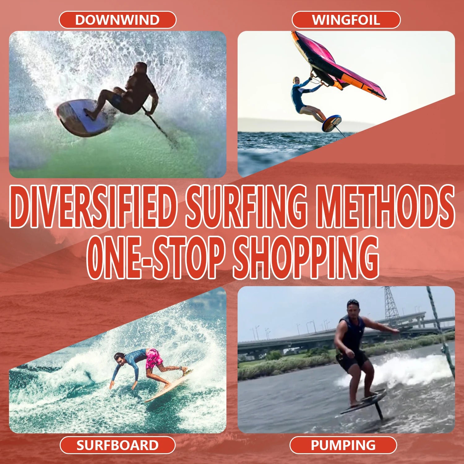 OEM Hard Carbon Surfboard  Foil Pumping Board for Surf Downwind Water Sports sup Paddle Board  Kite Surfing Wing Hydrofoil