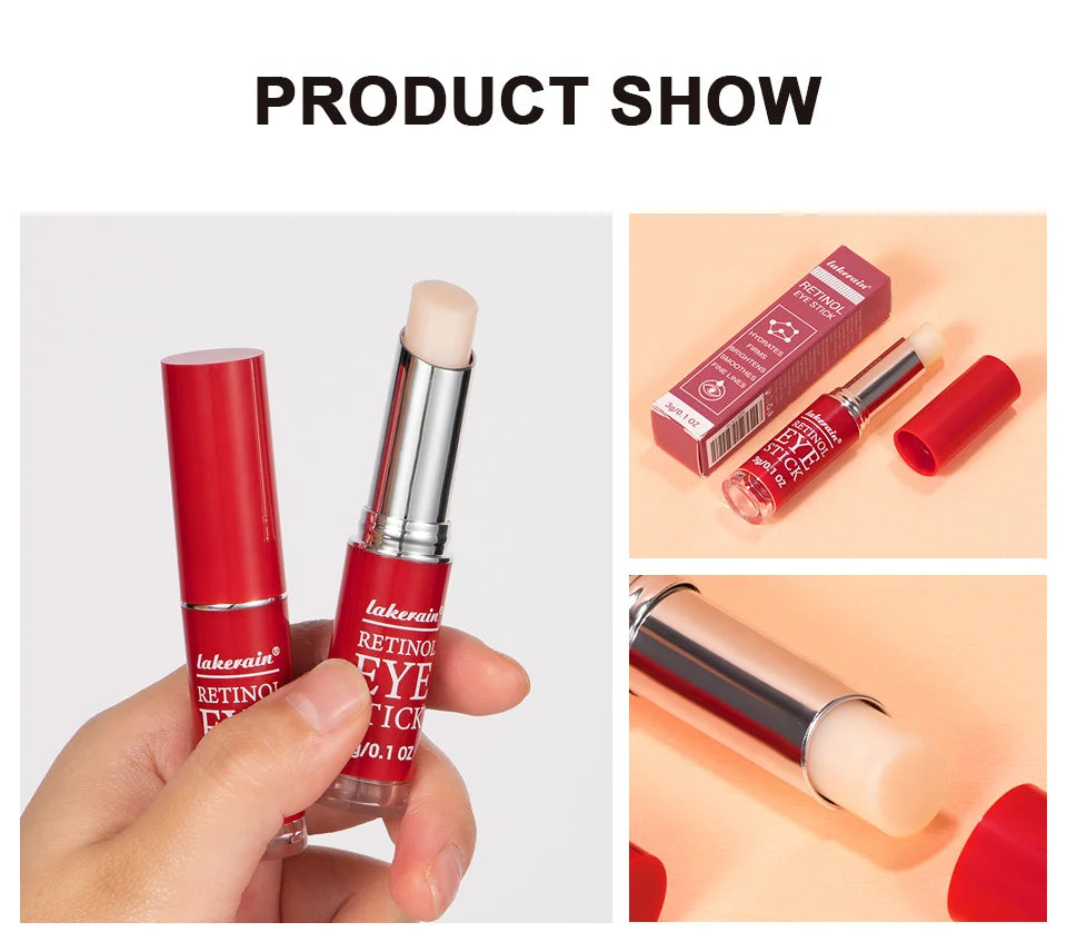 Anti-Wrinkle Eye Cream Stick Retinol Remove Eye Bags Dark Circles Anti Aging Lifting Whitening Moisturizing Brighten Eye Primer