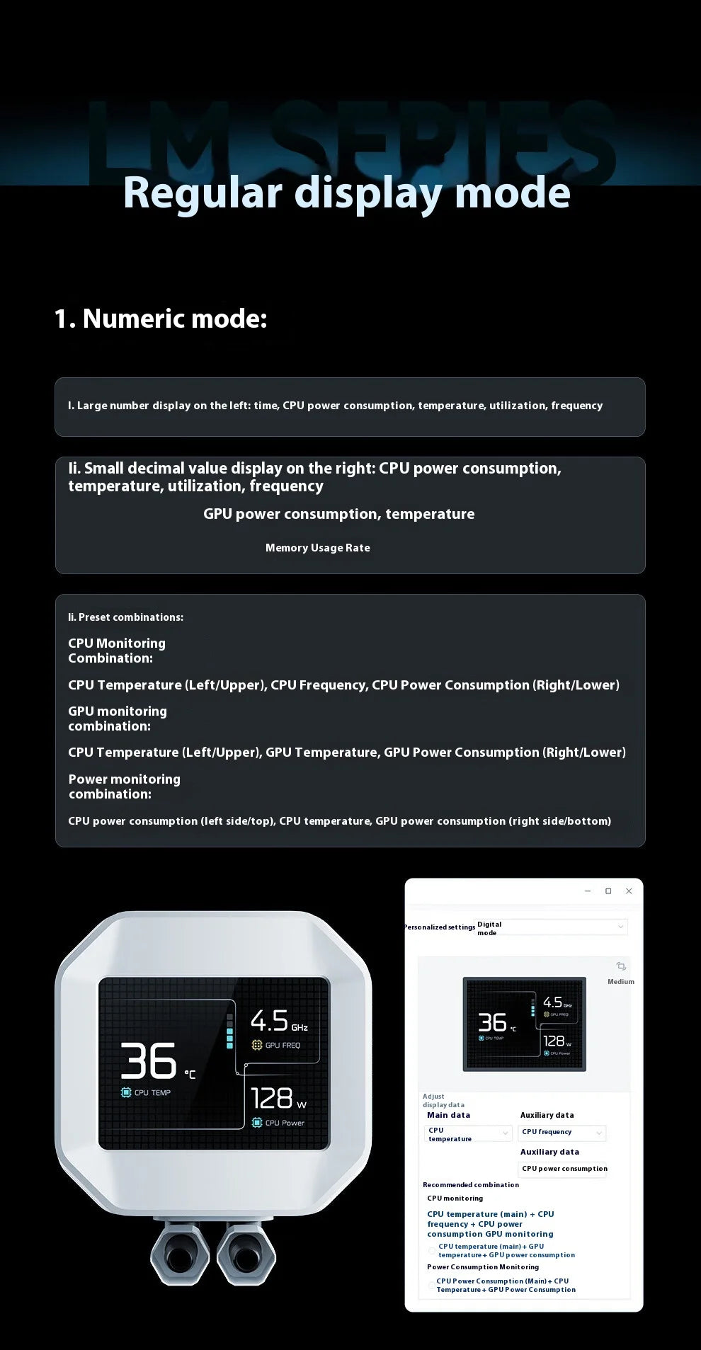 DEEPCOOL LM240 BlackWater-Cooled Radiator PWM Speed Control Water Pump with ARGB Fan  for Computer Case
