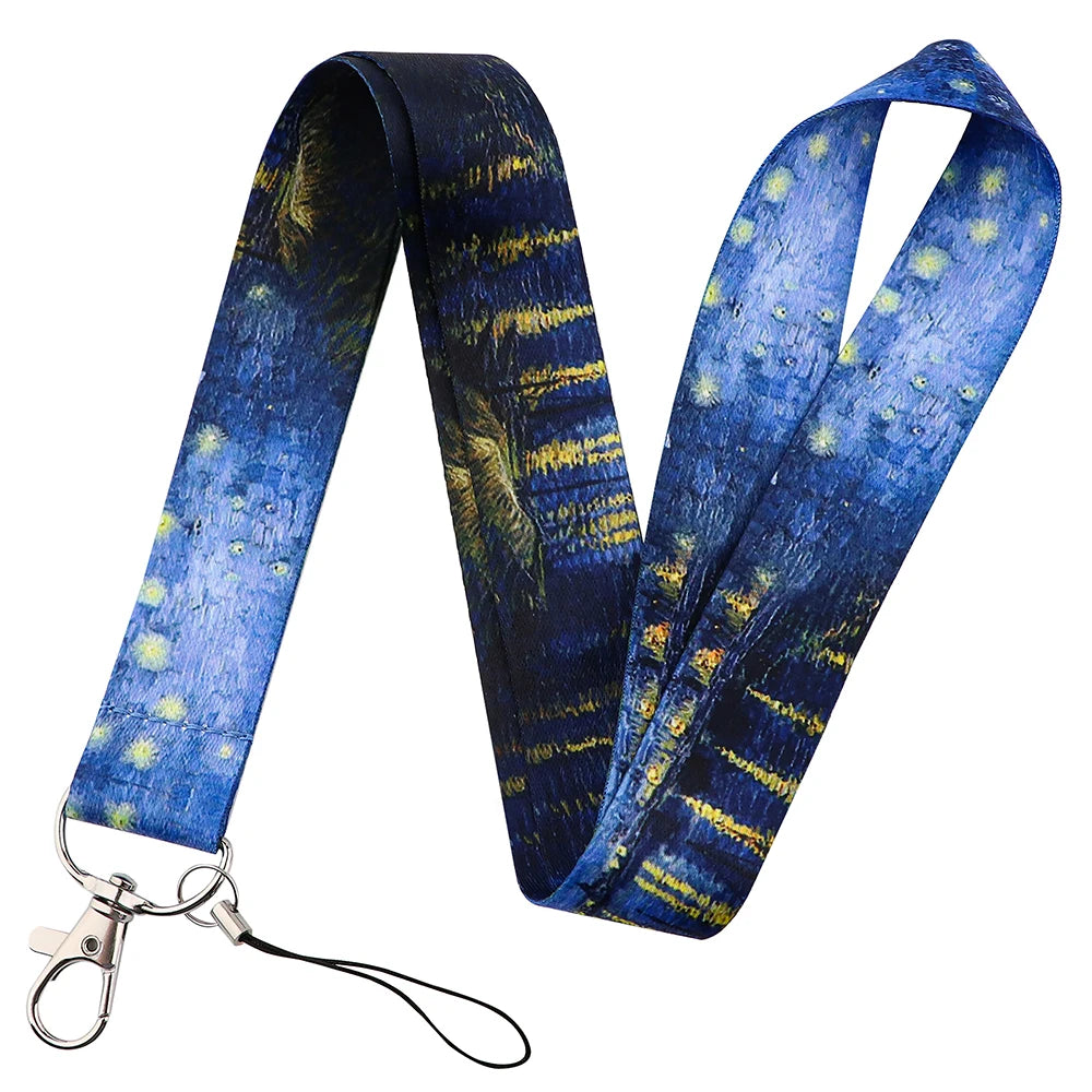 100 Designs Cute Art Lanyard for Keys Chain Badge Holder ID Credit Card Pass Hang Rope Lariat Mobile Phone Charm Accessories