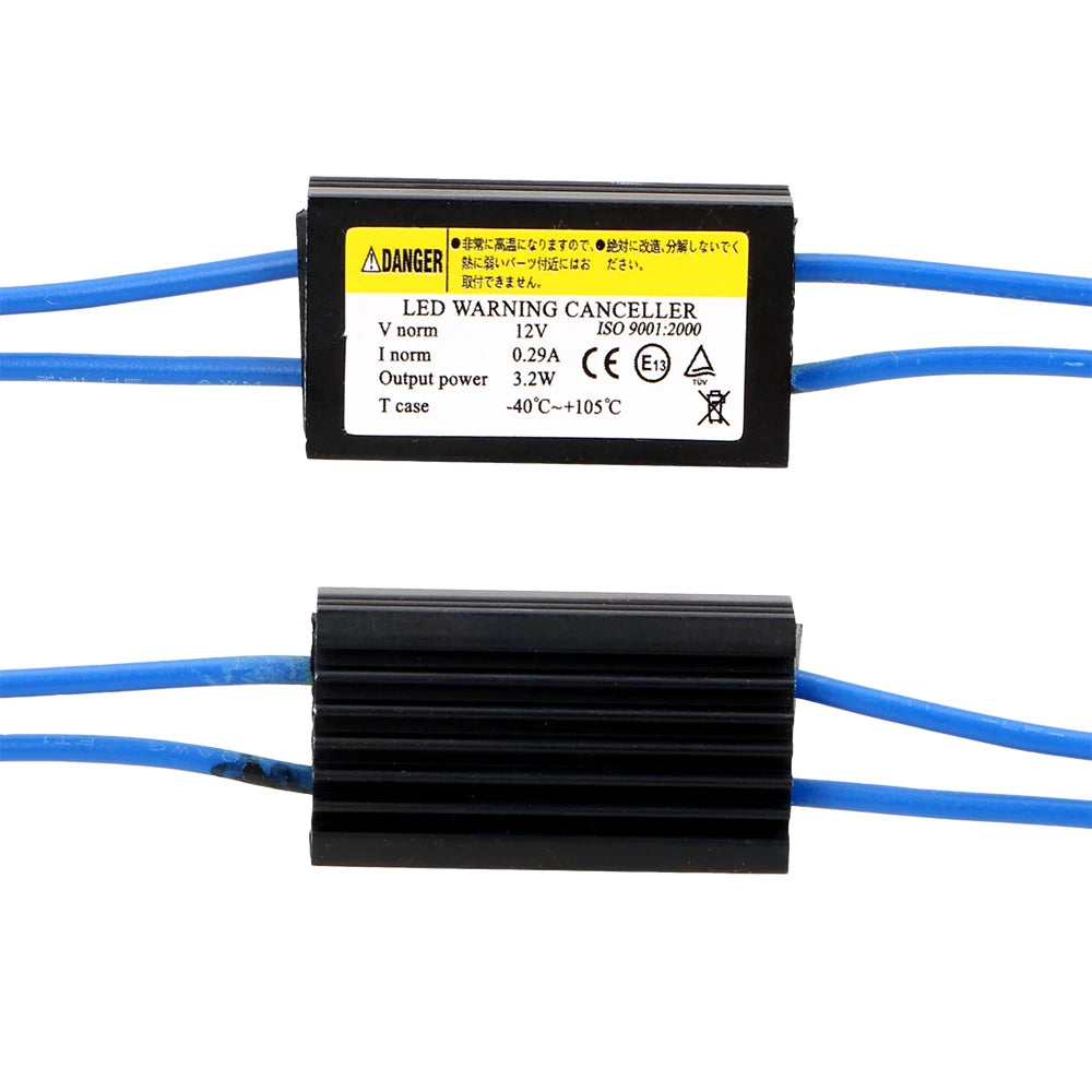 Canbus Cable Car LED Decoder Car Lights NO Error Warning Canceller Decoder T10 12V 2Pcs OCB Load Resistor