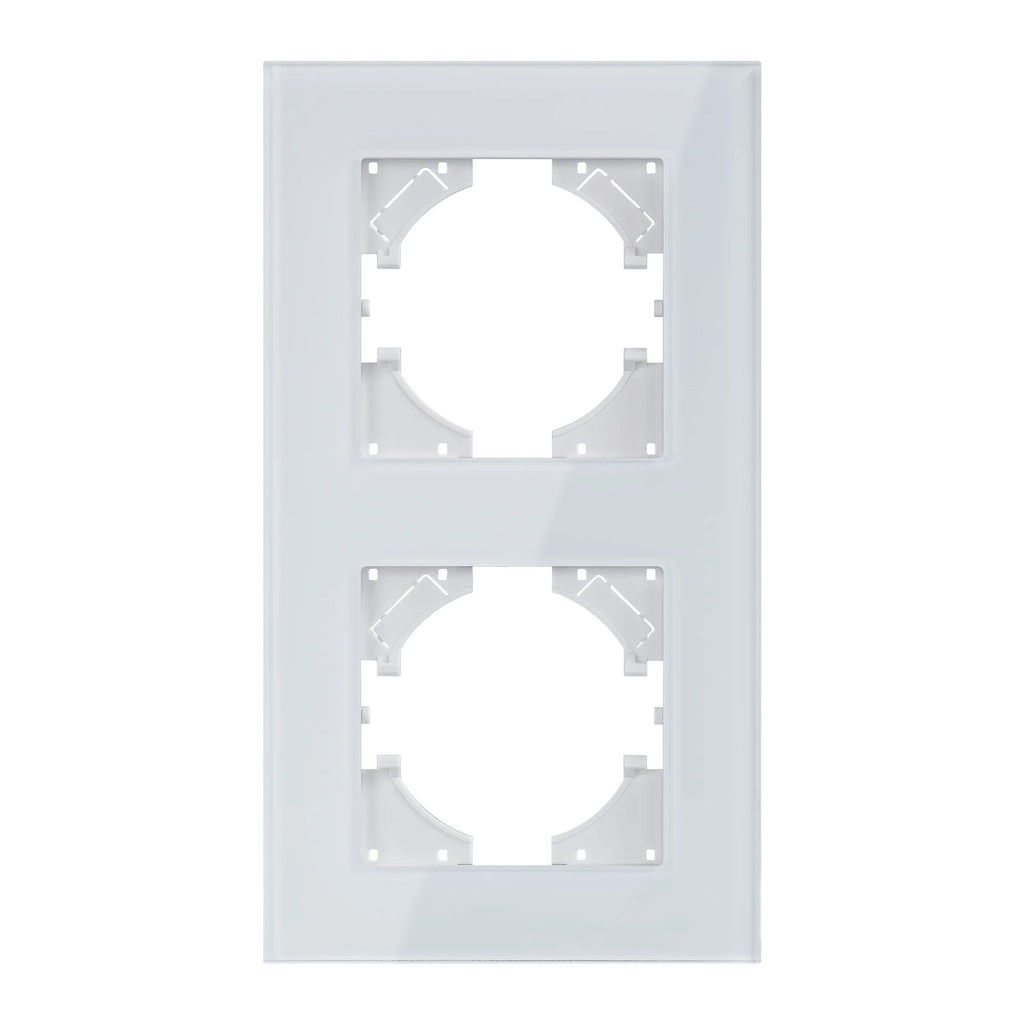 Factory Direct Selling High Quality EU Standard 10 /16Amp Electric Luxury Tempered Glass Light Wall Switch and Socket