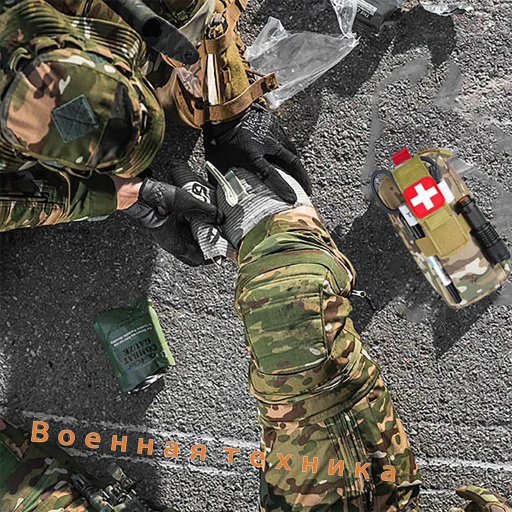 Emergency Survival Kit Gear First Aid Kit Admin Pouch EMT Camping Gear Tactical Trauma Molle EDC IFAK OUTdoor Tools