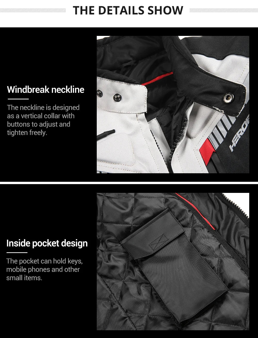Men Motorcycle Jacket Waterproof Four Season Motorbike Overcoat Pants Reflective Riding Jackets Windproof Suits Removable Lining