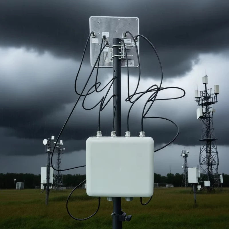 5G Tri-band Outdoor Antenna 4x4 Panel Directional High Gain 23dbi Outdoor Antenna WiFi Access Point