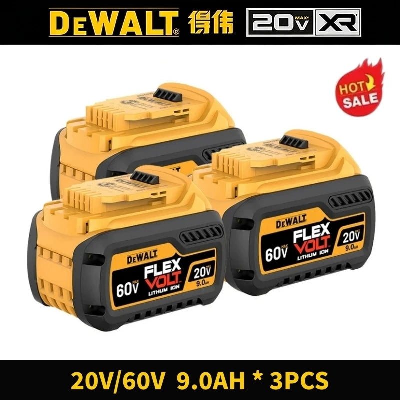 Original MAX Flexvolt DEWALT 20V 60V Battery, for DCB606 DCB205 DCB206 DCB609 Power Tool Battery, DEWALT 5AH 6AH 9AH Battery