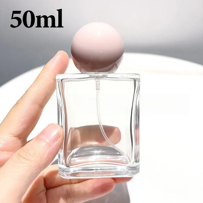 30/50/100ML Square Glass Perfume Bottles Portable Spray Bottle Large Capacity Replacement Empty Wholesale Refillable Containers