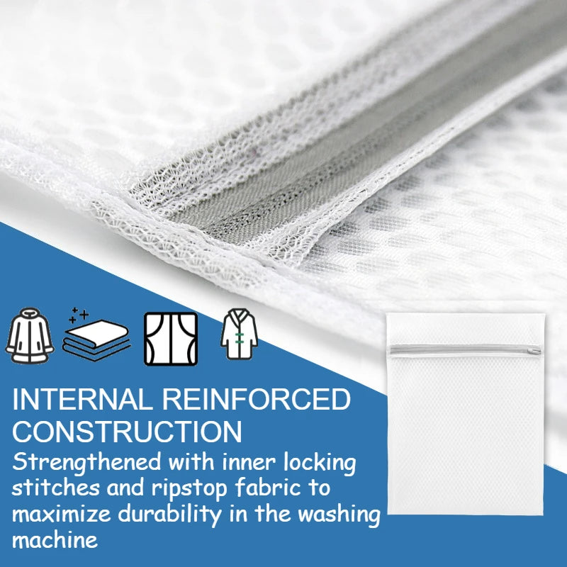 1/2/4/5/10Pcs Mesh Laundry Bags Durable Honeycomb Mesh Laundry Organizer Bags Reusable Washing Machines Bag