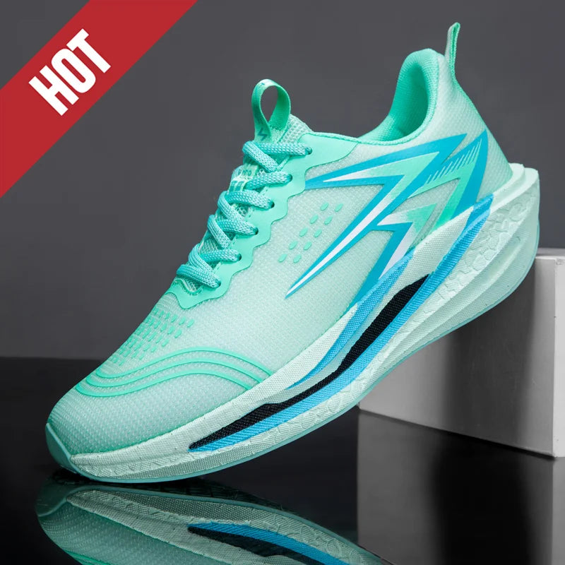 NEW Running Shoes Carbon Board Marathon Men Sports Breathable Lightweight Women's Comfortable Athletic Nonskid Sneakers Casual